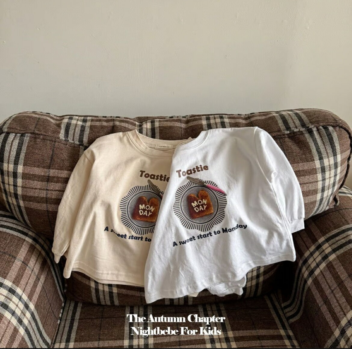TOPPING toastie sweat カットソー 長袖 ロンT 食べ物 食べ物柄 トースト柄 キッズ kids キッズファッション オシャレ子供服 韓国 韓国子供服 インポート インポート子供服
