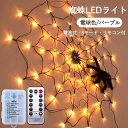 ハロウィン 飾り付け 蜘蛛 クモの巣 LEDライト LEDイルミネーション 電池式 70LED LED電球 LEDライト パーディー 電飾 点灯/点滅 ハロウィン飾り 装飾 玄関 屋外 室内 デコレーション インテリア用品 庭対応 パーティー 雰囲気作る コスプレ 子供