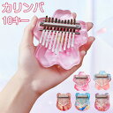 カリンバ 初心者 10キー Kalimba 親指ピアノ サムピアノ 透明 アクリル さくら 楽器 簡単に上手 初心者に向け かわいい 子供/大人用 ギフト プレ...