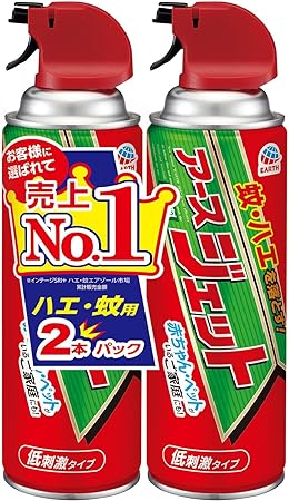宅配ボックスや置き配いの場合もあります。配送日時指定はできません。商品の初期不良を含め、お問い合わせはメーカーにお願い致します。・・・・・・・・・・・・ 「アースジェット 450mL」の2本パック しつこいハエ・蚊を落として逃がしません。 ...