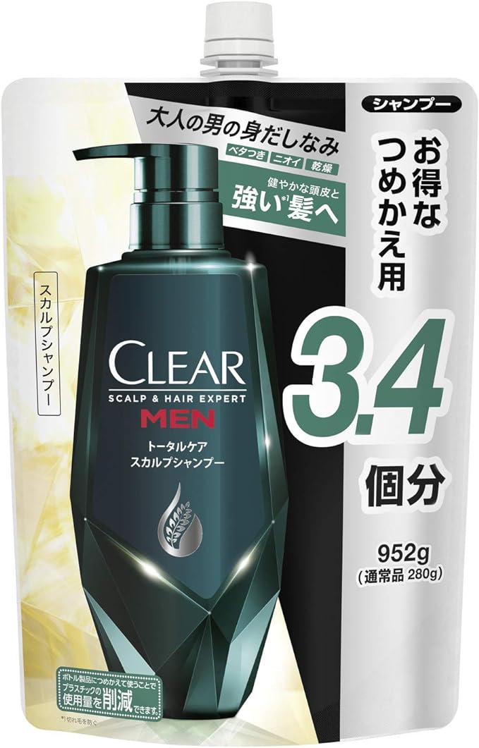 樂天商城 - CLEAR(クリア) フォーメン トータルケア スカルプシャンプー 大容量 詰替 952g 頭皮ケア 皮脂 べたつき防止 爽快シトラスの香り
