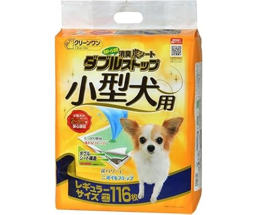 シーズイシハラ 消臭炭シート ダブルストップ 小型犬用 レギュラー 116枚 11827