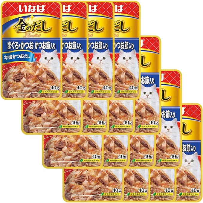樂天商城 - いなば 金のだし まぐろ・かつお かつお節入り 40g 16個セット