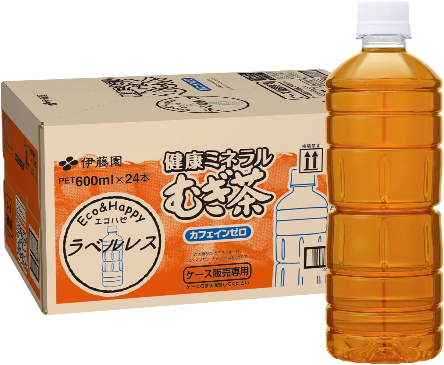 商品紹介 健康ミネラルむぎ茶が、中身はそのまま、ラベルレスになりました! ●ラベルレスなので、ゴミの分別に手間もかからず、家事の時短にも! ●香ばしく甘いコクのある麦茶飲料です。 ●やかんで煮出したような心地よい香ばしい香りで、甘くすっきりとした味わい。 ●カフェインゼロ・カロリーゼロなので、家族みんなにうれしい飲み物です。 ●500ml~650mlのペットボトルをお探しの方におすすめ。 原材料・成分 大麦(カナダ、オーストラリア、日本、アメリカ)、飲用海洋深層水、麦芽/ビタミンC【注意】日時の指定、配送方法の指定は不可です。
