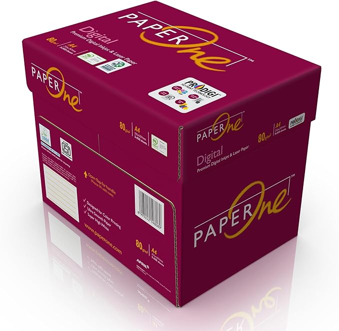 樂天商城 - エイプリル(April) 高白色コピー用紙 PaperOne Digital 80GSM A4(500枚×5冊) 2500 枚 紙厚0.11mm フルカラー対応 カーボンニュートラル認証