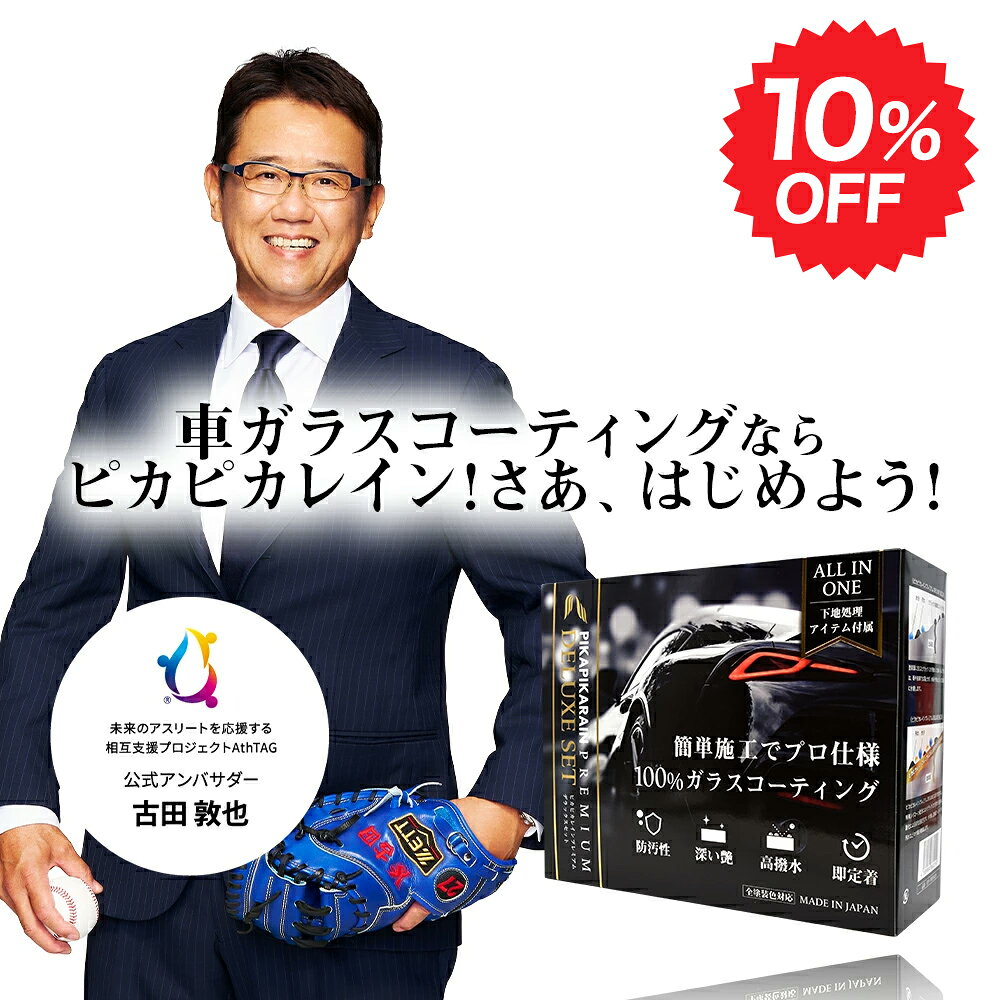 【10%OFF★27日01:59まで】3年間ノーワックス ガラスコーティング ピカピカレイン プレミアム デラックス ガラスコーティング剤 車 ピカピカレインプレミアム ガラスコート [TOP-PREMIUM]