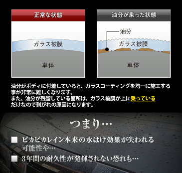 ピカピカレイン 脱脂剤 下地処理 ガラスコーティング 施工前 油分 油膜 除去 洗車 簡単 施工 100ml 車一台分[TOP-REMOVER]