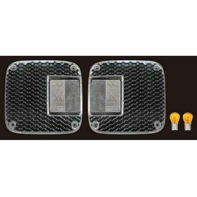 乐天商城 - ジェットイノウエ ウィンカーレンズ クリア 2枚入 日野専用IKIタイプ 125×122mm 526417 テールランプ