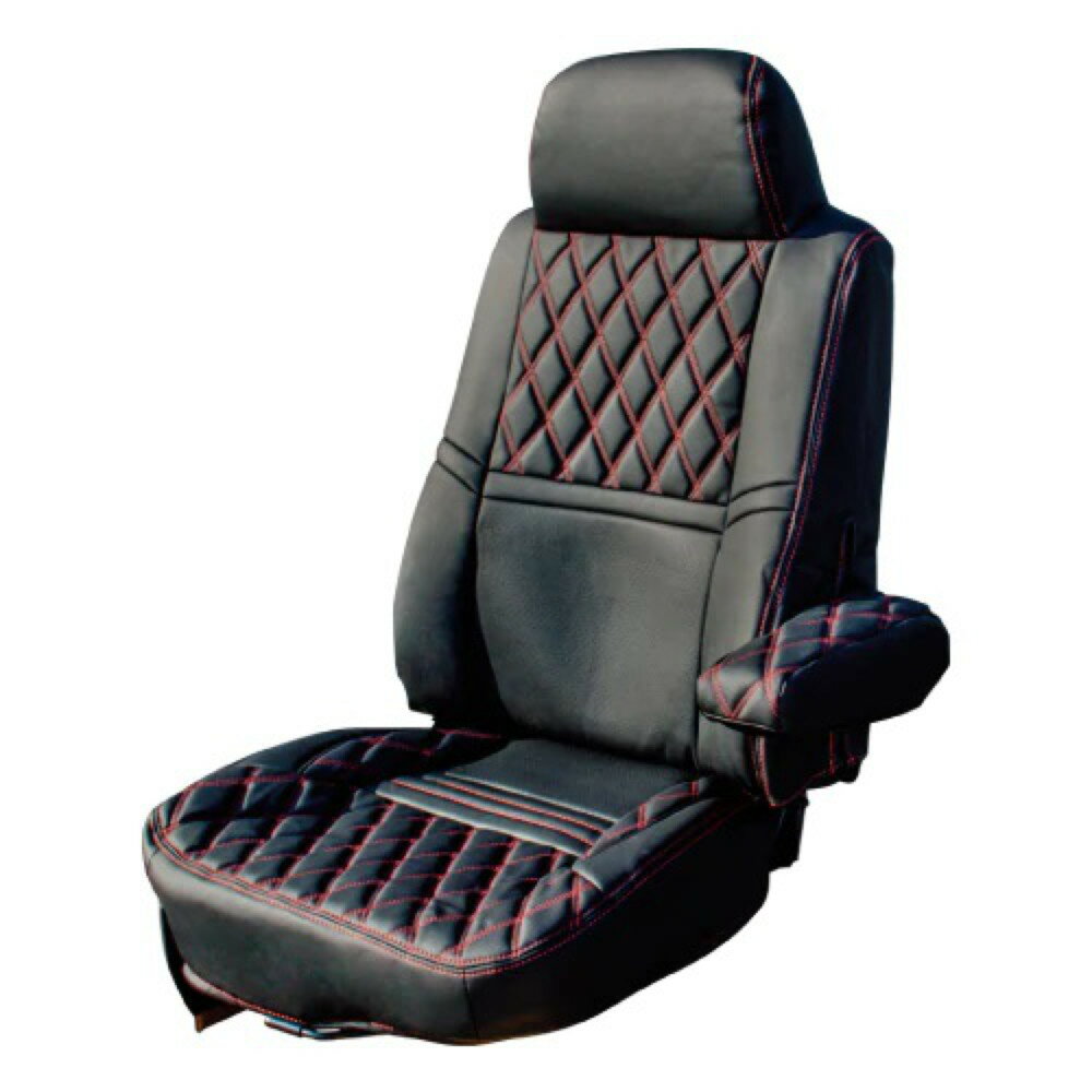 乐天商城 - ジェットイノウエ COMBI車種別シートカバー レンジャープロ 黒/赤糸 595341
