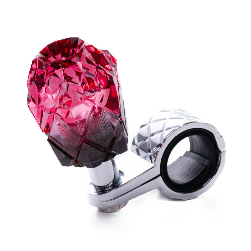 雅 ハンドルスピンナー ダイヤカット スモーク/レッド ベアリング入り MI-SP-SMRE