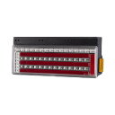 お取寄せ 花魁 COMBO 零 3連 LEDテールランプ クリアレンズ/クローム/レッドバー カプラー仕様 OCZN-CCR-01