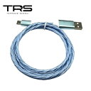 TRS 光る充電ケーブル USB急速充電 Andoroid Type-C 1m ブルー 380325