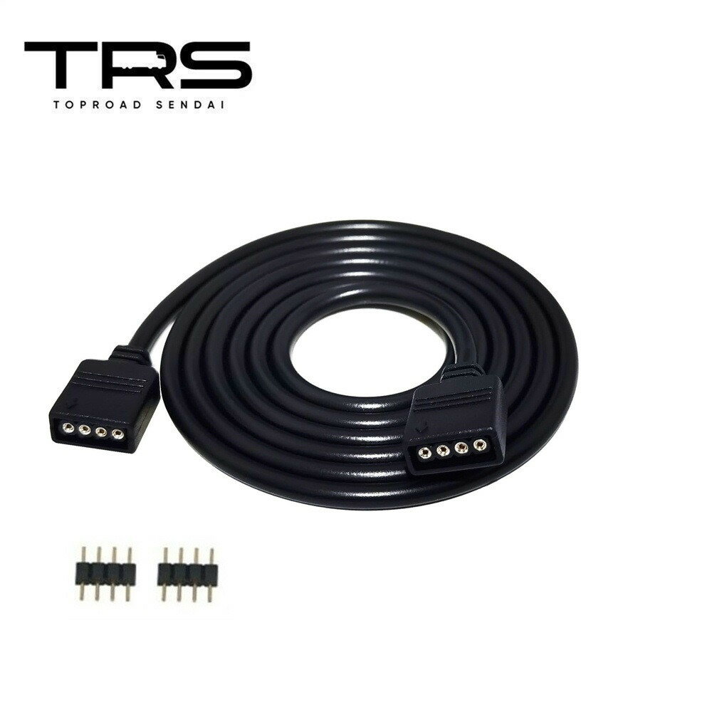 TRS LEDテープ延長ケーブル 4ピンRGB ブラック 3m 328157