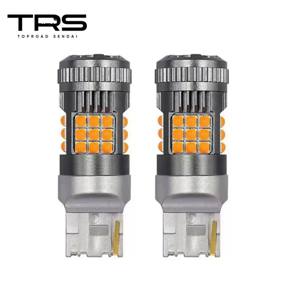乐天商城 - TRS 超爆光 T20 シングル LEDバルブ 12V アンバー 2個入 放熱ファン 抵抗内蔵 ウインカー 310222