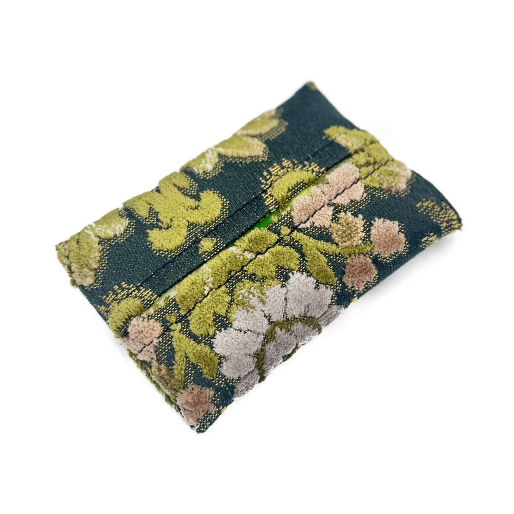 乐天商城 - TRS オリジナル 金華山 ティッシュケース 花かご グリーン 330378
