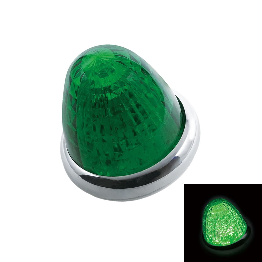 槌屋ヤック 牙龍 LEDバスマーカーランプ グリーン 12/24V共用 CE514