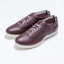 トップセブン トップセブン【公式】【T7-At 260 BURGUNDY】ワイン色スニーカー 本革 ファッション ユニセックス モダン クラシック ドレススニーカー スマート ハンドメイド ロングノーズ オーセンティック