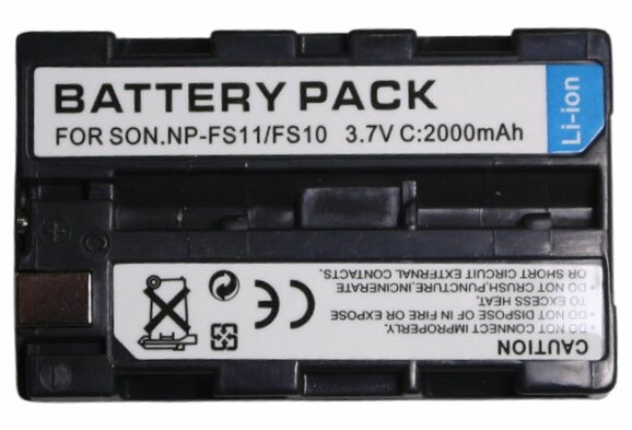 新品【大容量+2000mAh】NP-FS11 NP-F10 NPFS10 NP-FS12 FS21 FS31 CD-CR1 CCD-CR5 DCR-PC1 サイバーショットdsc-DSC-F505 リチュウム電池 バッテリー7.2V 残量表示可能　容量UP PSE認証 2