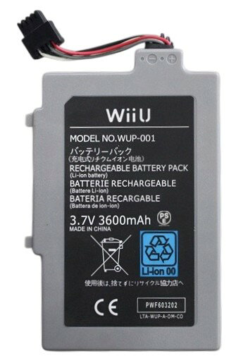 新品【大容量+3600mAh】WUP-001 ニンテンドー Wii U WUP-002 WUP-010 WUP-012 WUP-013 リチュウム電池（容量UP）3.7V PSE認証 商品画像2