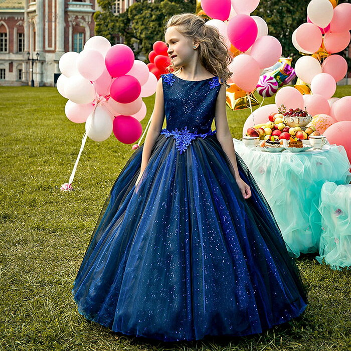 子供ドレス 女の子 ドレス 子どもドレス ワンピース ロング フォーマル プリンセス お姫様 ピアノ発表会 七五三 入学式