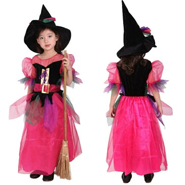 ハロウィン 衣装 子供 女の子 魔女 精霊 巫女 仮装 コスチューム ハロウィーン ダンス衣装 キッズ 演出服 舞台 ステージ 服 コスプレ コスチューム ハロウィン 衣装 コスプレ 仮装 110 120 130 140