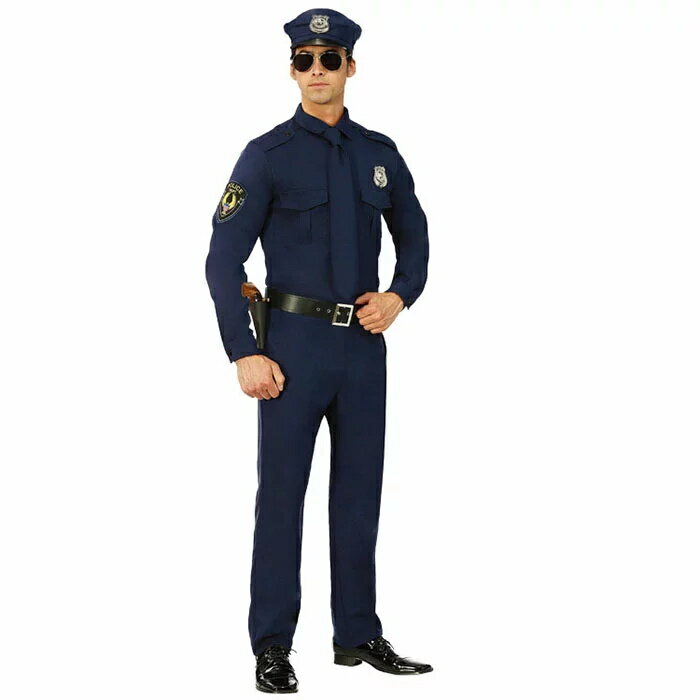 ハロウィン衣装 警察 コスプレ衣装 ポリス 警察官 コスチューム 男性用 仮装 ステージ衣装 学園祭 文化祭 仮装 変装 イベント お祭り 演出服 演劇 Hal...