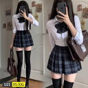 セーラー服 レディース 女の子 3点セット 長袖 スカート リボン 上下セット 定番 学生服 JK制服 高校生 ハロウィン コスプレ 仮装 学園祭 成人式 中学生 高校生 S M L XL 2XL