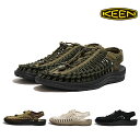 KEEN ユニーク サンダル 靴 アウトドア キーン 通気性 KEEN UNEEK 1023381 Dark Olive/Black 1028173 White Cap/Cornstalk 1028866 Khaki/Dark Earth 1014097 Black/Black メンズ キャンプ 水遊び 川遊び