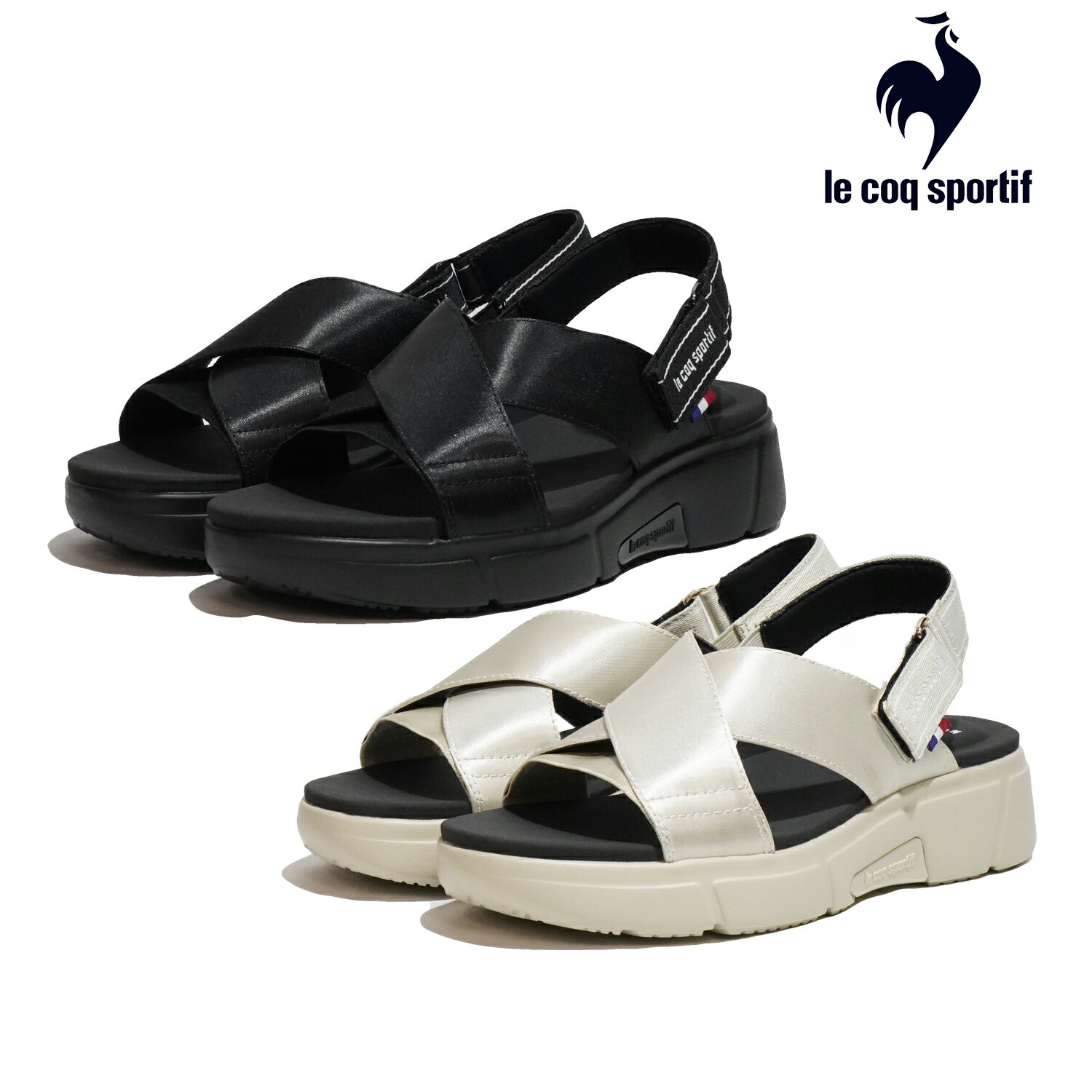 ルコック サンダル LCS ロワール CB SD le coq sportif QL3XJE34BG BEIGE QL3XJE34BB BLACK/BLACK レディース スニーカーサンダル