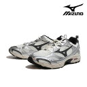 MIZUNO ミズノ スニーカー シューズ MXR D1GA245101 WHITE/BLACK/SILVER ホワイト/ブラック/シルバー レトロスニーカー 靴 メンズ カジュアル 履きやすい