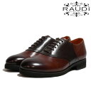 【SALE】RAUDI ラウディ R-43101 BROWN プレーントゥ サドルシューズ 本革 カジュアルシューズ 靴 ブラウン