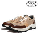 【SALE】RAUDI ラウディ R-43301 BEIGE レザースニーカー 本革 カジュアルシューズ 靴 ベージュ