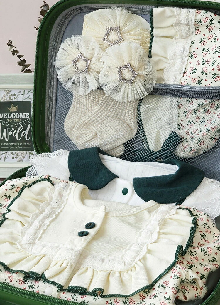 女の子 出産祝い かわいい ベビー服 ベビーソックス ベビー用品 おしゃれ エレガント ベビーギフト 春夏秋