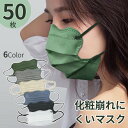 マスク 50枚セット 不織布マスク 使い捨てマスク 化粧崩れにくい 大人用 小顔効果 mask 防護マスク 防塵マスク 6color