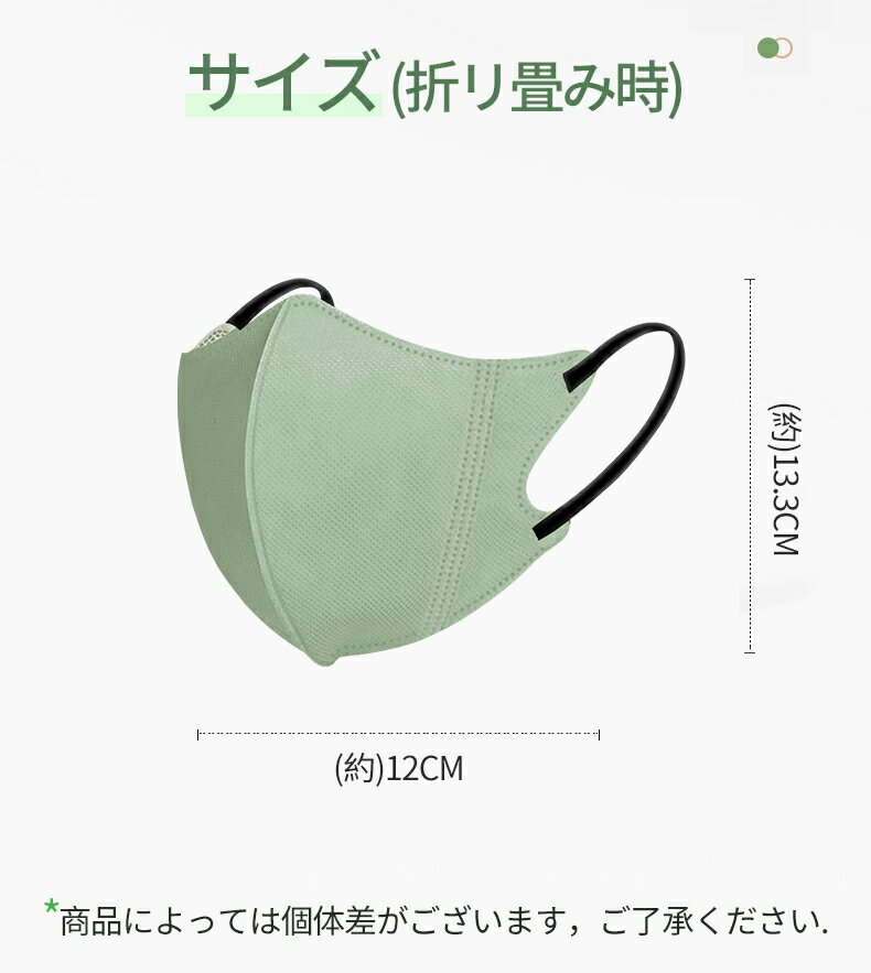 [48h限定クーポン利用で800円OFF！] 【新作】立体マスク 不織布マスク500枚【100枚ずつ*5色★色指定可能】3D マスク 不織布 無地マスク 3Dマスク カラーマスク おしゃれマスク 3層構造 マスク 立体 小顔 バイカラー くすみカラー かわいい おしゃれ 平ゴム 送料無料