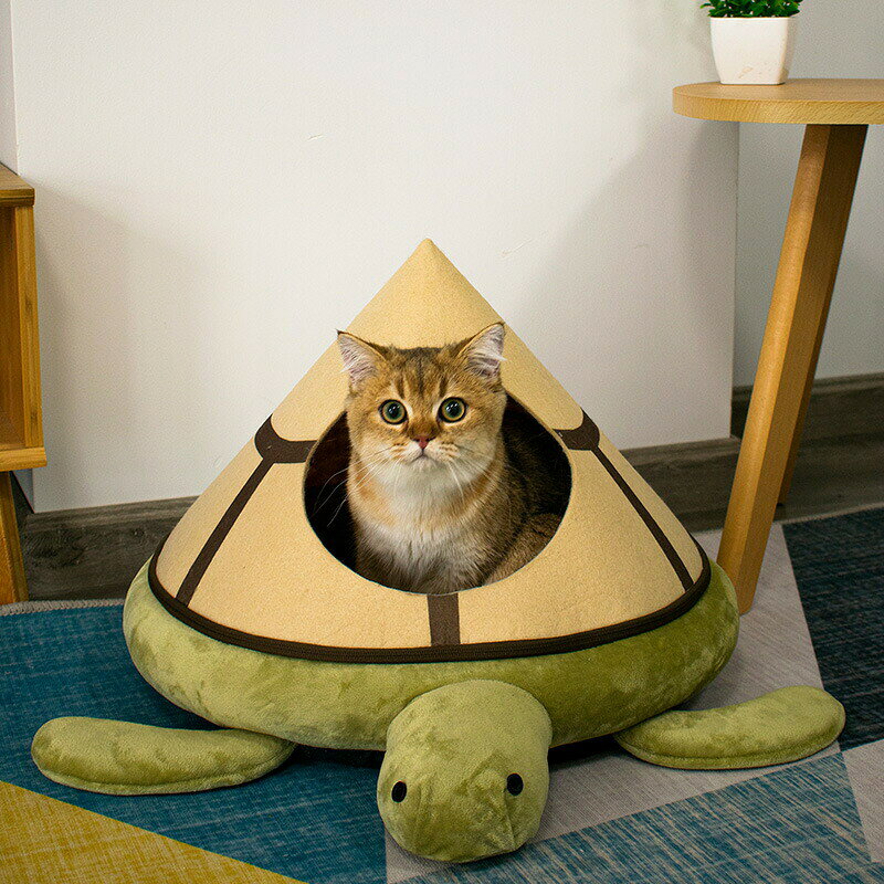 乐天商城 - 猫 ベッド 猫 ハウス 撥水 取り外し可能 クッション 洗える ジュータン 耐抓傷 一年中 使える ペット ベッド