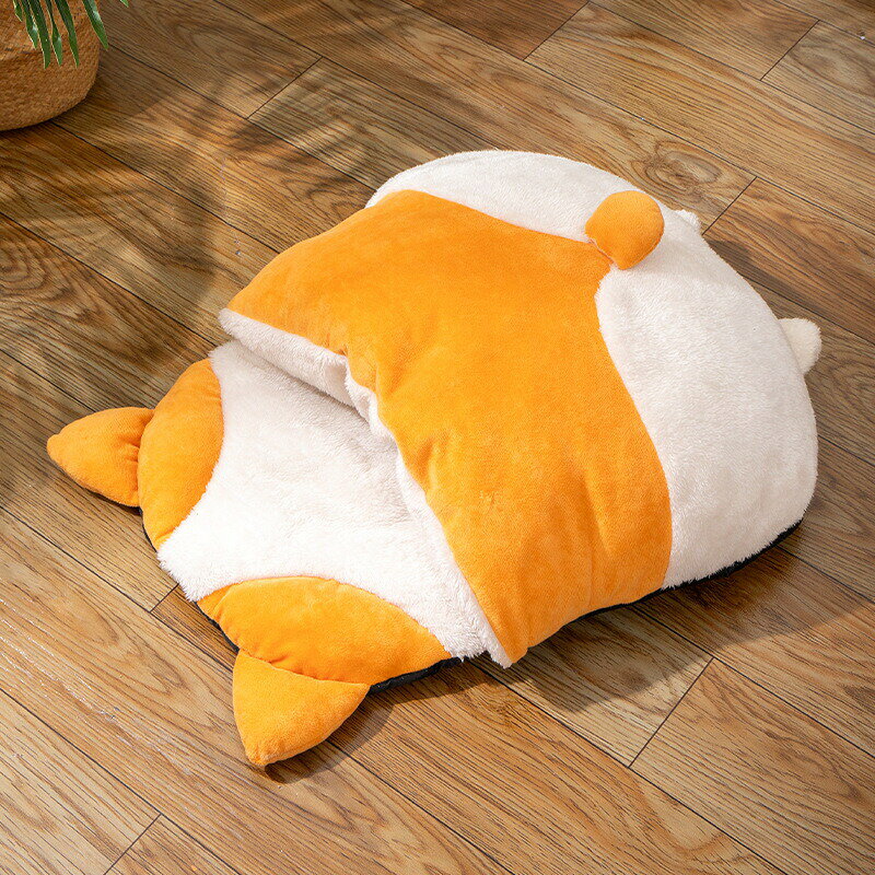【ペット用ベッド】 クッション 猫ベッド 冬 犬 保温 半封闭型 猫寝袋 猫用ベッド ...