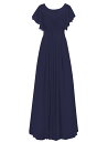【無料でオーダーメイド】 パーティードレス 結婚式 シフォンワンピース ロングドレス 花嫁ワンピース 結婚式 袖あり ステージドレス 二次会 カラードレス ピア...