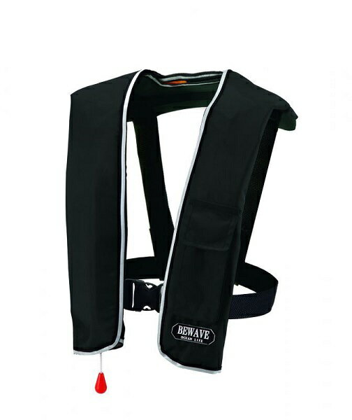 オーシャン LG-3型ライフジャケット手動膨張式（JCI検定品）ブラック