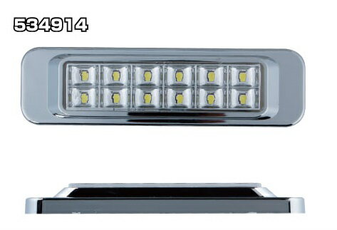 Rakuten - JET INOUE ジェットイノウエ 534914 LEDサイドマーカーランプ 角型 ホワイト DC24V