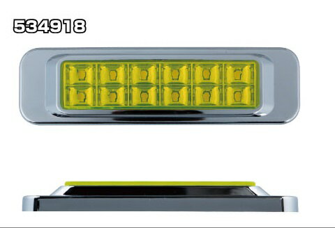Rakuten - JET INOUE ジェットイノウエ 534918 LEDサイドマーカーランプ 角型 イエロー DC24V