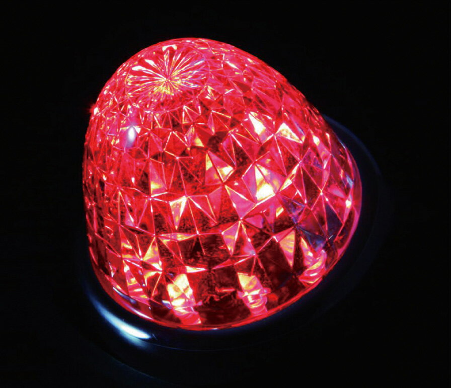 Rakuten - JET INOUE ジェットイノウエ 532687 LED12 クィーンスターライト バスマーカーランプ クリアーレンズ仕様 DC24V レッド