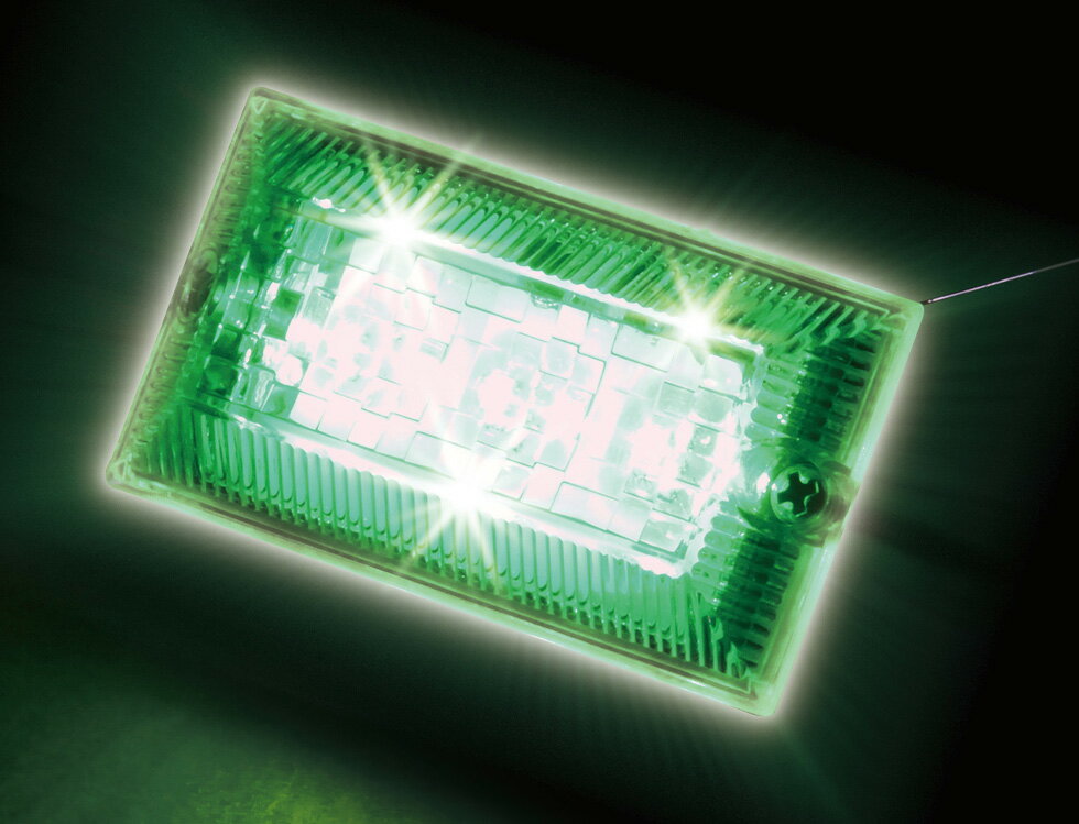 Rakuten - JET INOUE ジェットイノウエ 534503 LED3 ハイパワーフラットマーカーランプNEO DC24V クリアーレンズ仕様 グリーン