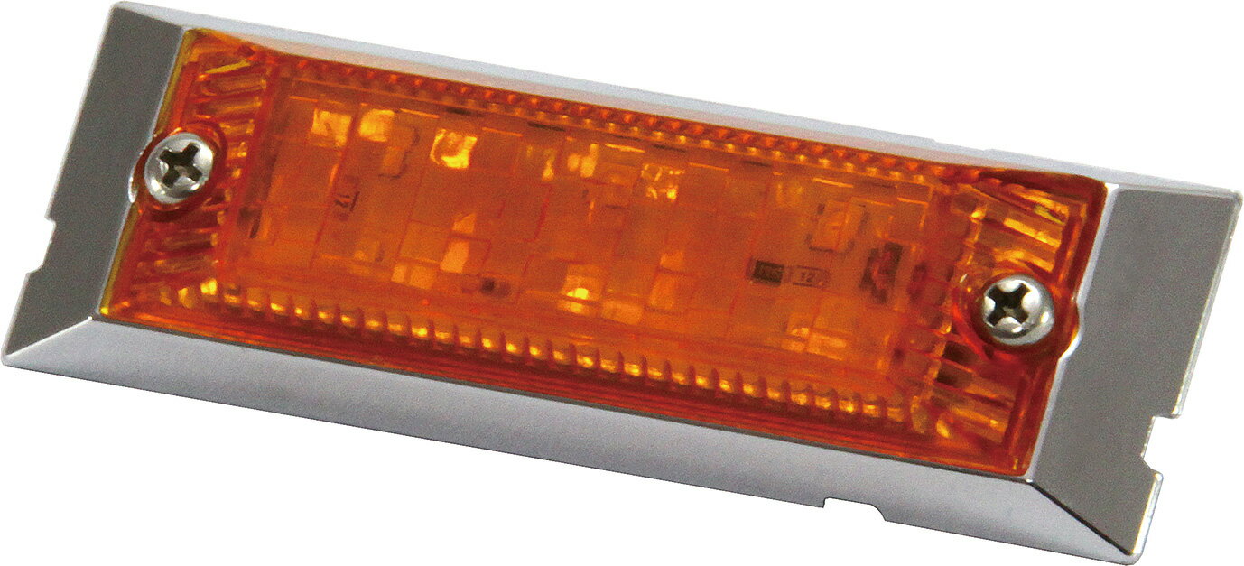 JET INOUE ジェットイノウエ 534592 LED6 ウルトラフラットマーカーランプ DC24V カラーレンズ仕様 アンバー/アンバー