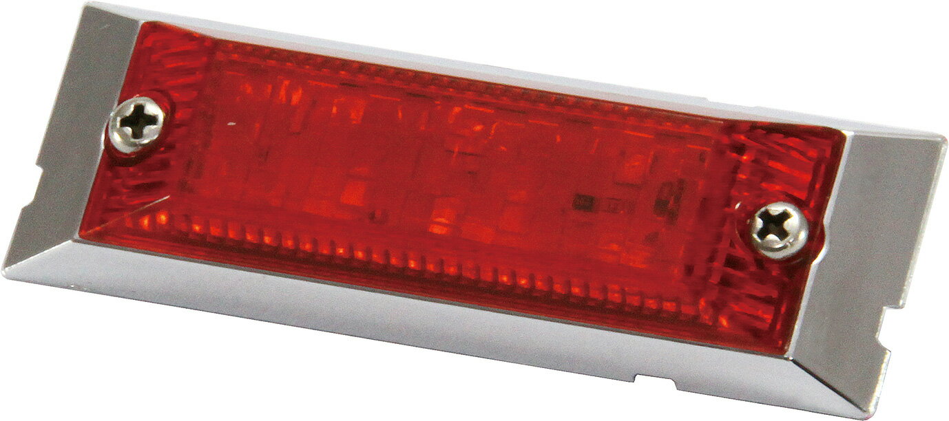 Rakuten - JET INOUE ジェットイノウエ 534596 LED6 ウルトラフラットマーカーランプ DC24V カラーレンズ仕様 レッド/レッド