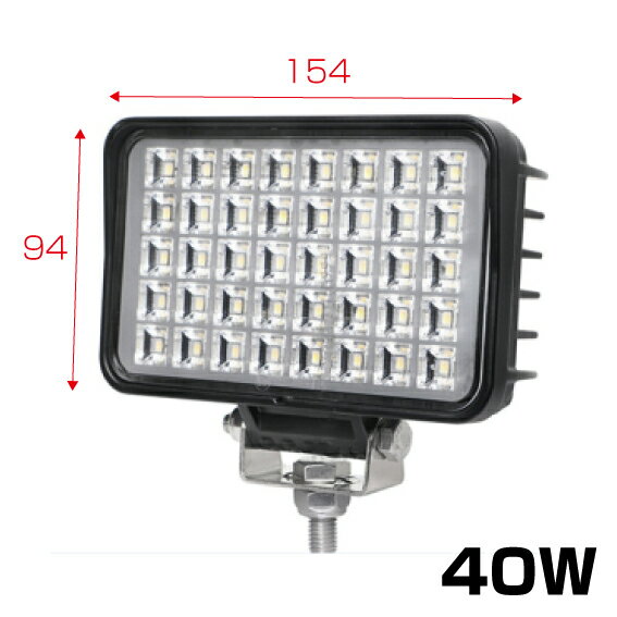 Rakuten - JET INOUE ジェットイノウエ 526855 WL-43 LEDワークランプ 角型 40W