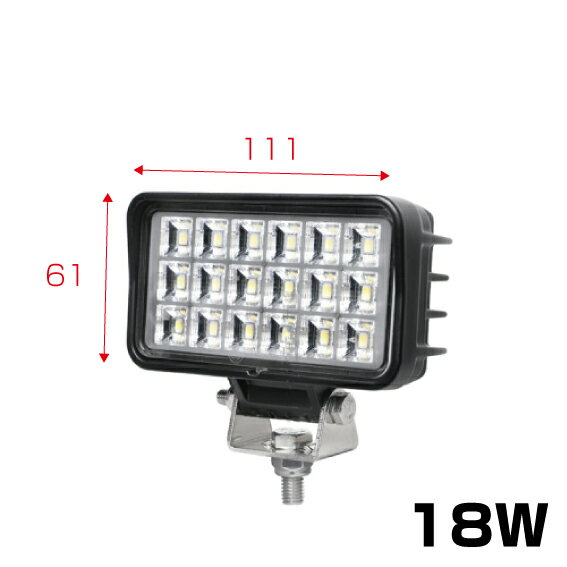 樂天商城 - JET INOUE ジェットイノウエ 526856 WL-44 LEDワークランプ 角型 18W