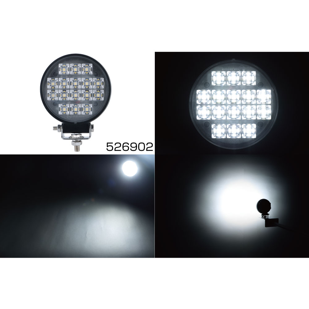 乐天商城 - JET INOUE ジェットイノウエ 526902 WL-39 LEDワークランプ 丸型 16W 3.5インチ