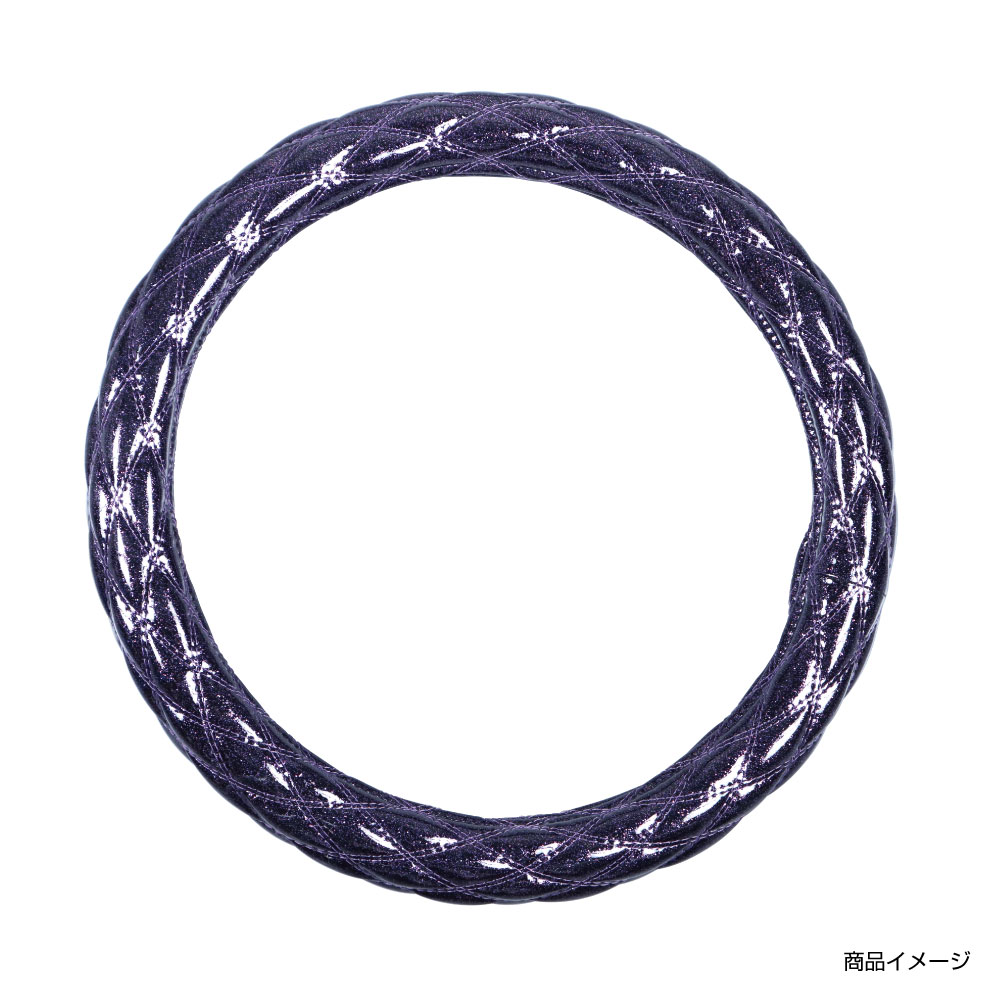 JET INOUE ジェットイノウエ 586695 モコモコハンドルカバー ダブルステッチ 細巻き[富士] パープルメタリック 2L-B (46cm)