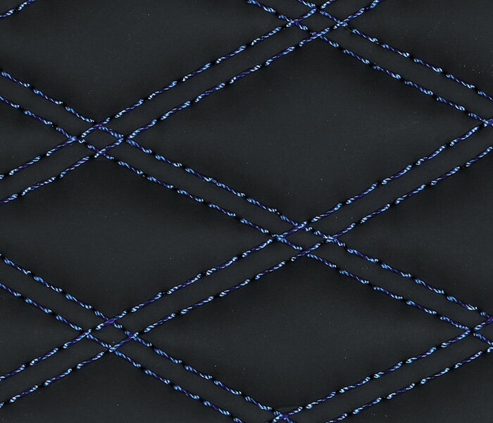 JET INOUE ジェットイノウエ 587644 モコモコハンドルカバー ダブルステッチ 太巻き[Aタイプ] ヌバック ブラック/青糸 LM-B (41cm)